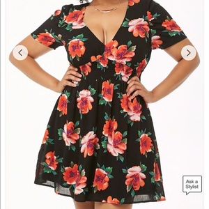Floral dress - plus size